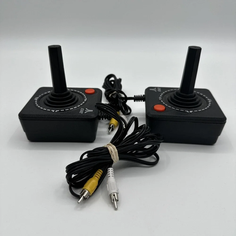 Lot 2 Atari‎ Plug and Play TV Joystick JAKKS PACIFIC 2002 10 Games Tested Works